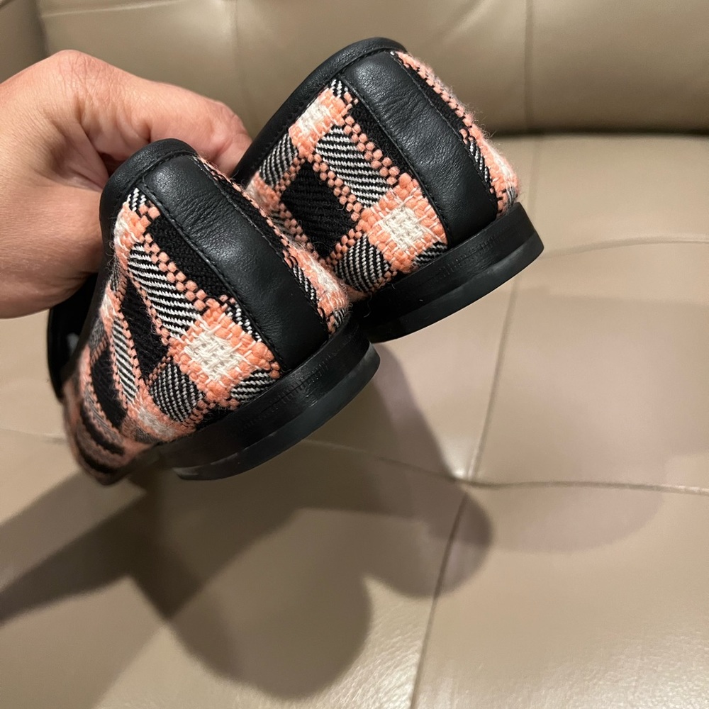 Gucci Jordaan tweed loafers pink and black - Picture 6 of 12